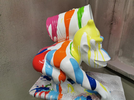 Gorilla Beeld Standbeeld Beelden Standbeelden Decoratie Deco Tuinbeeld Sculpturen Nieuw