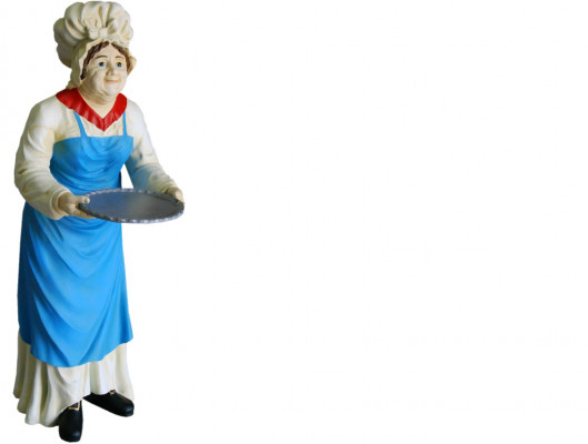 Serviesstandaard Grootmoederfiguur Standbeeld Sculptuur Beelden Decoratie