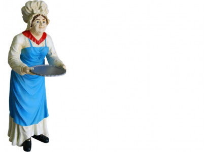 Serviesstandaard Grootmoederfiguur Standbeeld Sculptuur Beelden Decoratie