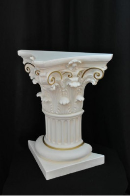Medusa Kolom Romeinse zuil marmeren sculptuur decoratie standaard 1020