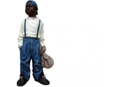 Ontwerp jongen met tas II figuur standbeeld sculptuur figuren sculpturen decoratie 7089