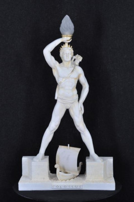 Staande lamp Lamp Lamp Antiek Standbeeld Figuur Sculpturen Beeld Standbeelden KOLOSS