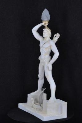 Staande lamp Lamp Lamp Antiek Standbeeld Figuur Sculpturen Beeld Standbeelden KOLOSS