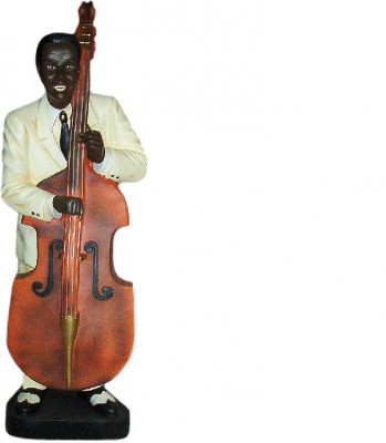 Ontwerp Contrabas Figuur Standbeeld Sculptuur Figuren Sculpturen Decoratie 4021 Nieuw