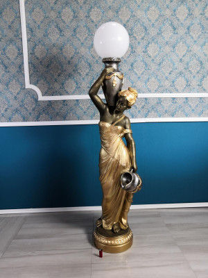 Vloerlamp Lamp Licht Beeld Figuur Sculpturen Sculptuur Beelden Staande lamp