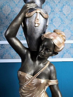 Vloerlamp Lamp Licht Beeld Figuur Sculpturen Sculptuur Beelden Staande lamp