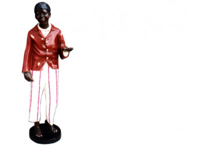 Ontwerp van donkerhuidige figuur standbeeld sculptuur ornamenten decoratie deco