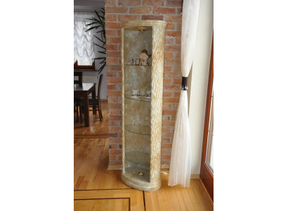 XXL Medusa Antike Stil Vitrine Bar Bodenvase Schrank Vitrinen Säule 181cm Neu