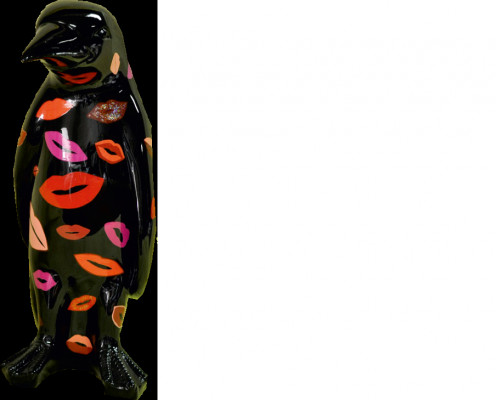 Ontwerp Luxe Figuur Sculptuur Handgemaakt Pinguïn Diersculpturen Beelden XXL 67cm