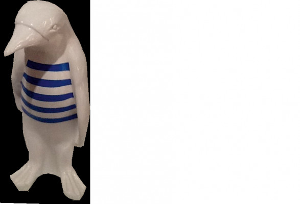 Ontwerp Decoratie Pinguïn Figuur Standbeeld Sculptuur Figuren Sculpturen Decoratie XXL 67cm