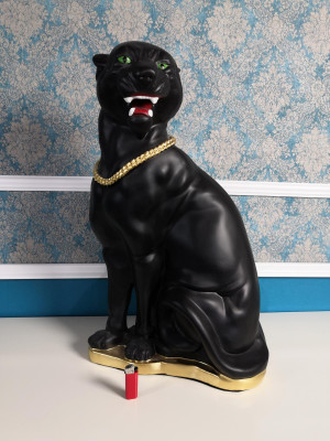 Ontwerp Puma figuur standbeeld sculptuur figuren beeldhouwwerken decoratie standbeelden decoratie nieuw