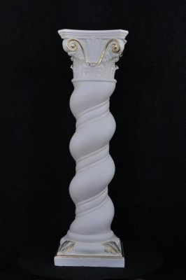 Zuils Medusa Meander Stijl Decoratieve zuil Kolom standbeeld Stand Barok 100cm Nieuw 1017