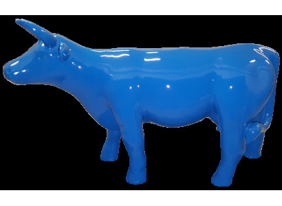Blauw koe decoratie beeldjes echte ambachtelijke sculptuur abstracte decoratie