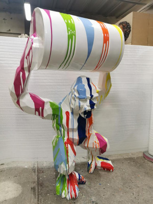 Ontwerper Figuur Standbeeld Moderne Beeldhouwwerken Decoratie Deco Gorilla Tuin Nieuw