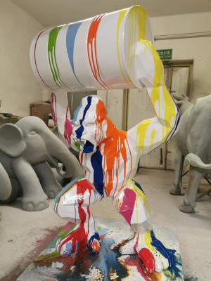 Ontwerper figuur standbeeld moderne figuren standbeelden decoratie decoratie gorilla tuin nieuw