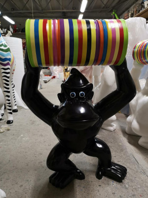 Gorilla Abstract Figuur Moderne Standbeelden Sculpturen Decoratie Tuin Figuren Standbeeld