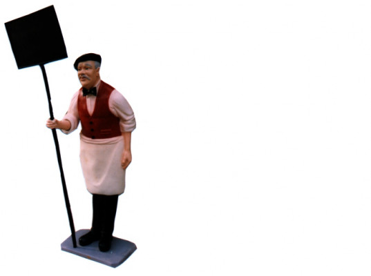 Schild Restaurant Figur Statue Skulptur Figuren Skulpturen Dekoration Deko 182cm  Bord Restaurant Figuur Standbeeld Sculptuur Figuren Sculpturen Decoratie Deco 182cm