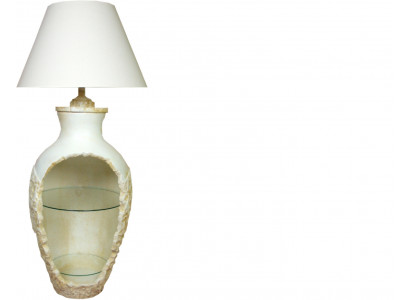 Ontwerp Staande Lamp Vaas XXL 138cm Staande Lamp Lampenplank Verlichte Vitrine
