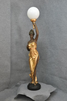 XXL Ontwerp Staande Lamp Staande Lampen 153cm Lamp Sculptuur Figuur Figuren Standbeeld
