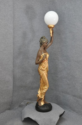 XXL Ontwerp Staande Lamp Staande Lampen 153cm Lamp Sculptuur Figuur Figuren Standbeeld