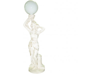 Antieke stijl figuur vloerlamp staande lamp levensgrote verlichting
