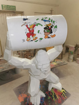 Designer Figur Standbeeld Moderne Figuren Beelden Decoratie Decoratie Gorilla Tuin Nieuw
