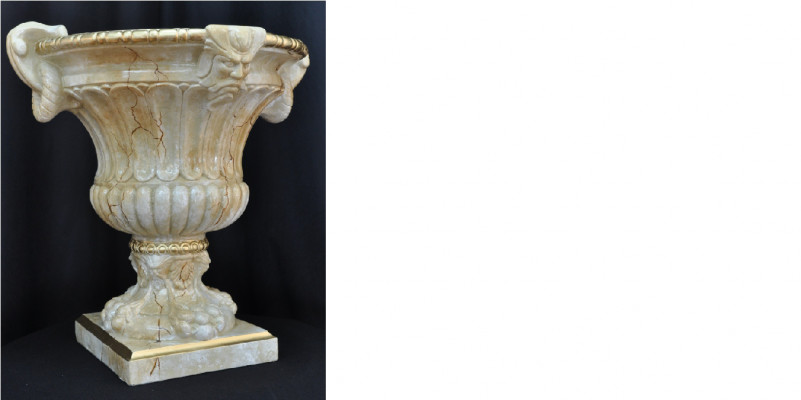 XXL Vaas Tafeldecoratie Deco Vaas Antieke Stijl Sculptuur Figuur Kelk Rome 69cm  XXL Vaas Tafeldecoratie Deco Vaas Antieke Stijl Sculptuur Figuur Kelk Rome 69cm
