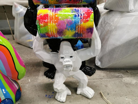 Ontwerper Figuur Standbeeld Moderne Figuren Standbeelden Decoratie Deco Gorilla Tuin Nieuw
