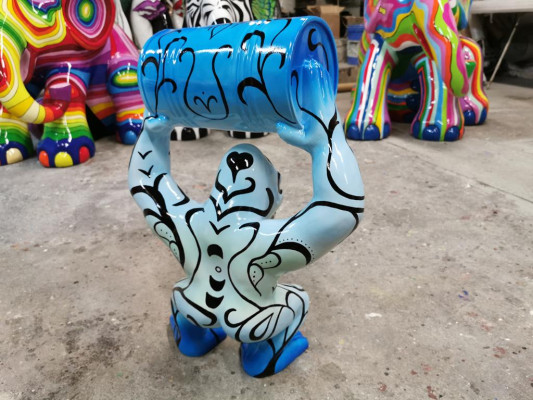 Decoratie Ontwerp Figuur Standbeeld Moderne Figuren Standbeelden Decoratie Gorilla Tuin Nieuw