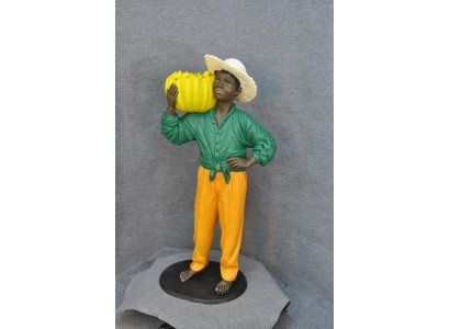 Cubaanse boer sculptuur figuur beeldhouwwerken zwart decoratie standbeeld figuren
