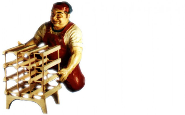 Ontwerp Wijnboer Figuur Standbeeld Sculptuur Figuren Sculpturen Decoratie Deco 5608 Nieuw