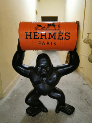 Standbeelddecoratie Deco Gorilla Tuin Nieuw Designer Figuur Standbeeld Moderne Figuren