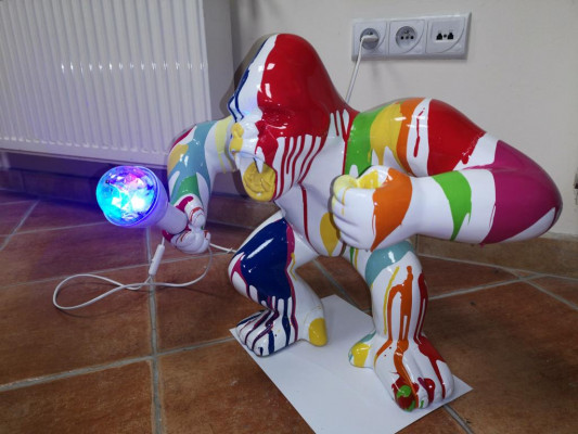 Beeld Decoratie Decoratie Gorilla Tuin Nieuw Ontwerper Figuur Standbeeld Moderne Figuren