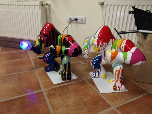 Beeld Decoratie Decoratie Gorilla Tuin Nieuw Ontwerper Figuur Standbeeld Moderne Figuren