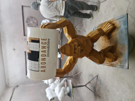 Ontwerper Figuur Standbeeld Moderne Beelden Standbeelden Decoratie Decoratie Gorilla Tuin Nieuw