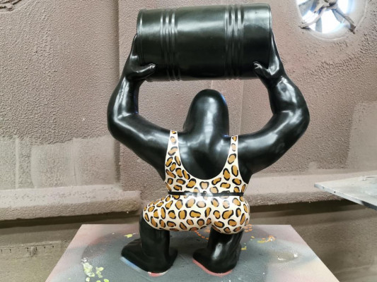 Ontwerper figuur standbeeld moderne figuren beelden decoratie decoratie gorilla tuin nieuw