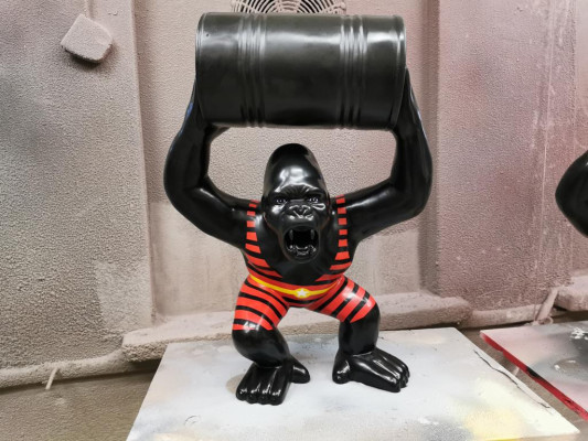 Designer Figur Standbeeld Moderne Figuren Beeldhouwwerken Decoratie Decoratie Gorilla Tuin Nieuw
