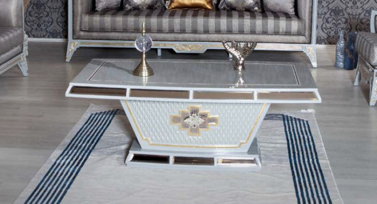 Klassieke bankstel Koninklijke stijl meubel bankstel bankstel set salontafel 4-delig