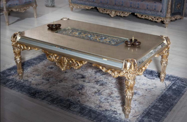 Barok sofa Chesterfield 3+1 zitter salontafel bankstel meubels stofferen