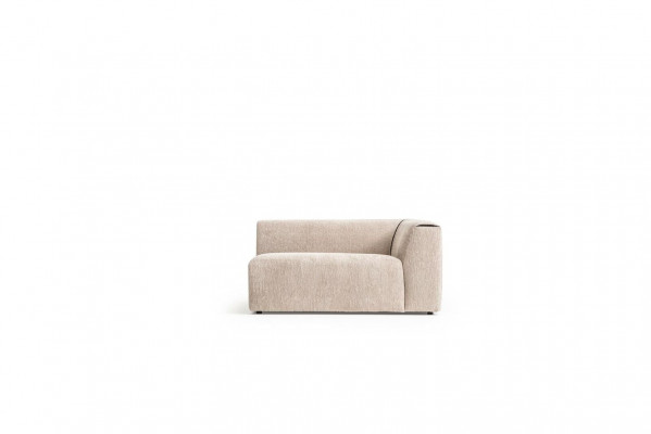 Beige bank woonkamer gestoffeerd vijfzits design luxe meubels nieuw.