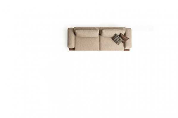 Beige bank Luxe driezitsbank Moderne stijl Woonkamer Bank Meubels