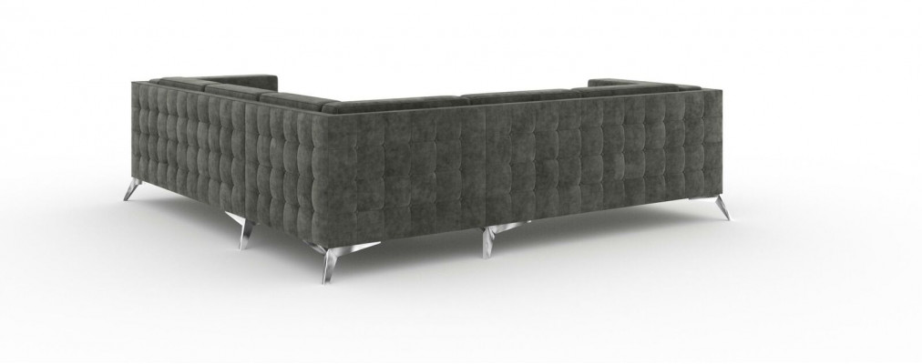 Woongebied hoekbank L-vorm bank bank decor ontwerp bank stof modern