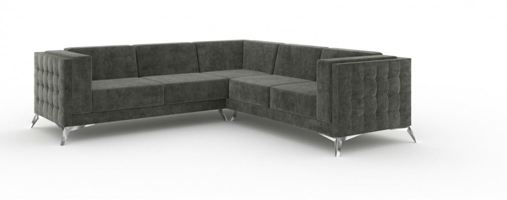 Woongebied hoekbank L-vorm bank bank decor ontwerp bank stof modern