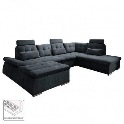 Hoekbank U-vorm Bank Woonlandschap Set Bekleding Bedfunctie Slaapbank