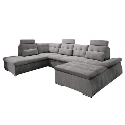 Hoekbank U-vorm Bank Woonlandschap Set Bedfunctie Bekleding Design