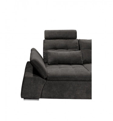 Hoekbank L-vorm Bank Bank Ontwerp Bekleding Modern Textiel Slaapfunctie Stof