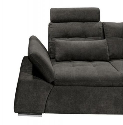 Hoekbank L-vorm Bank Bank Ontwerp Bekleding Modern Textiel Slaapfunctie Stof