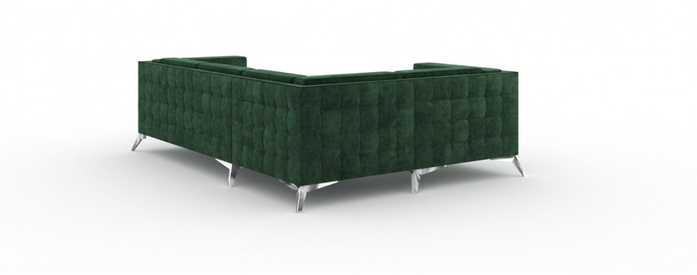 Hoekbank L-vorm Bank Bank Ontwerp Bankstel Bekleding Textiel Modern Hoekbank Groen
