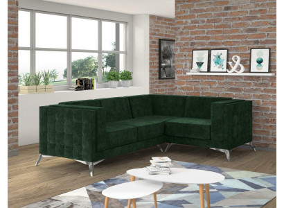 Hoekbank L-vorm Bank Bank Ontwerp Bankstel Bekleding Textiel Modern Hoekbank Groen