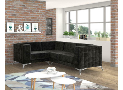 L-Vorm Bank Woonlandschap Hoekbank Sfeer Modern Design Bank textiel Stof nieuw